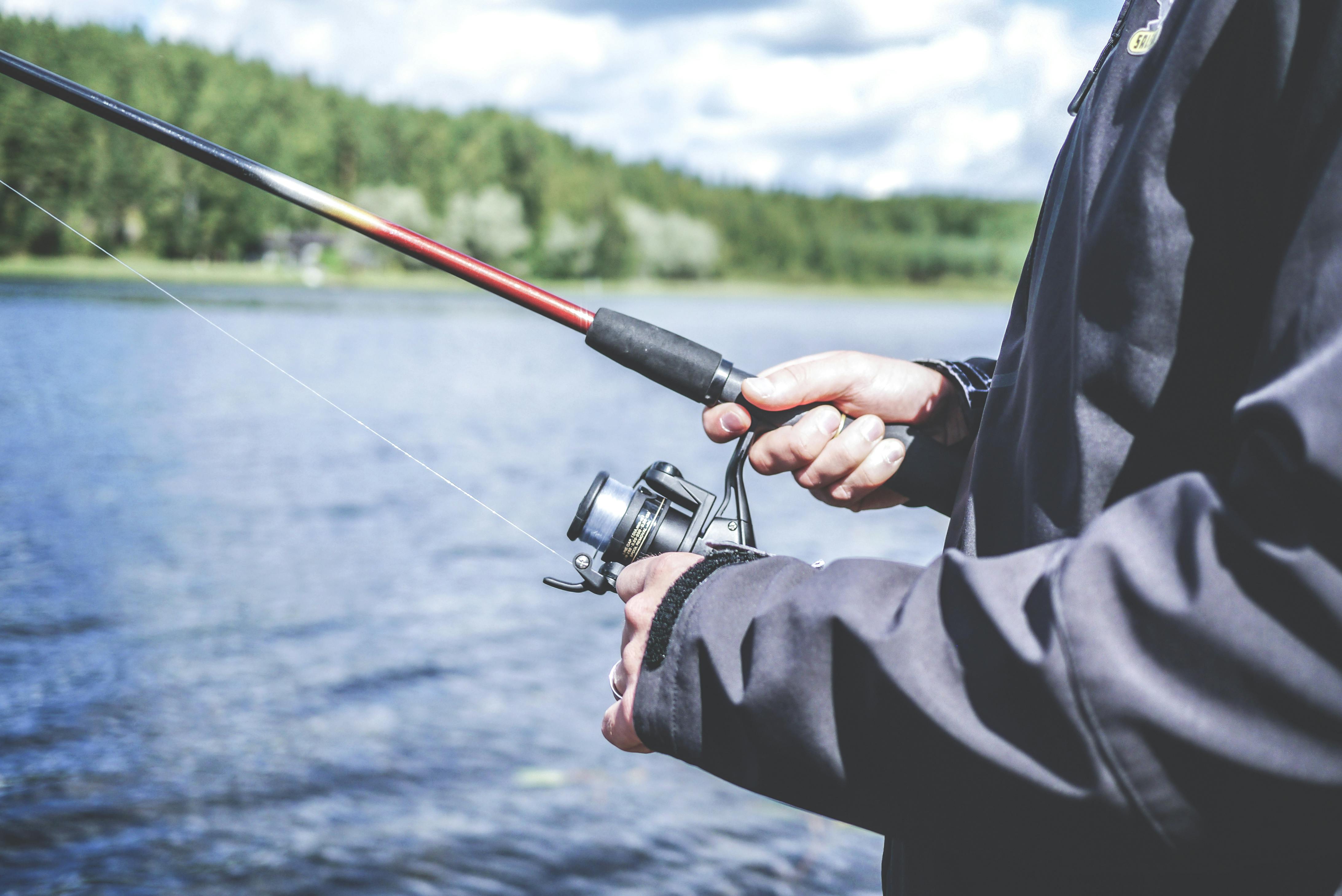 Man fishing on boat