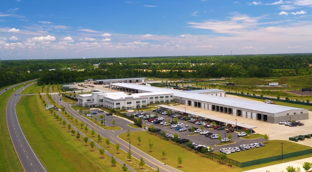 aerial view of Moncks Corner HQ