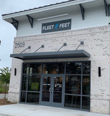 Main entrance to Fleet Feet store