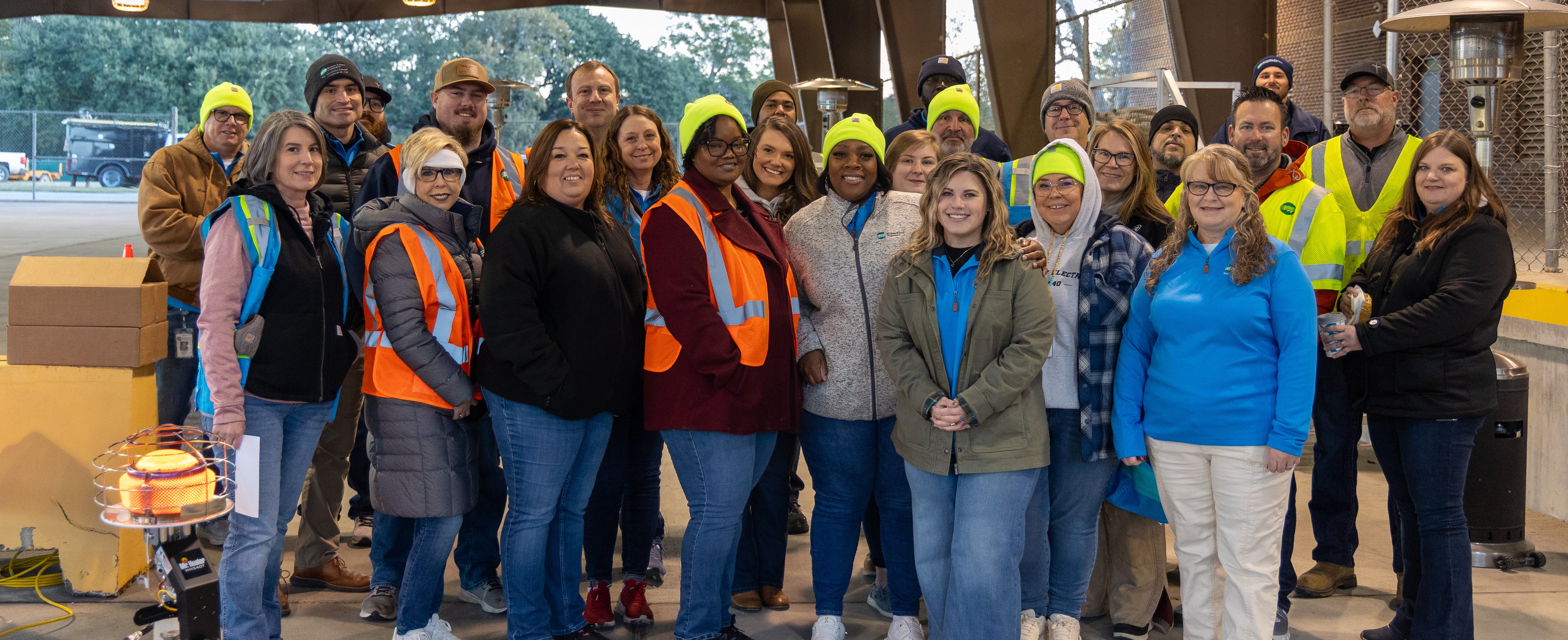Group photo of BEC employees shortly before Annual Meeting