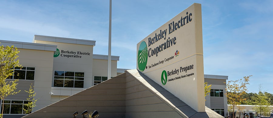 Berkeley Electric Cooperative HQ building & sign