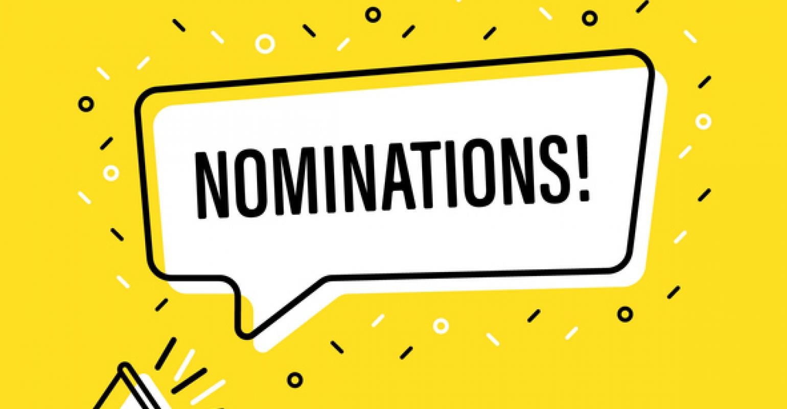 clipart of talk bubble calling for nominations